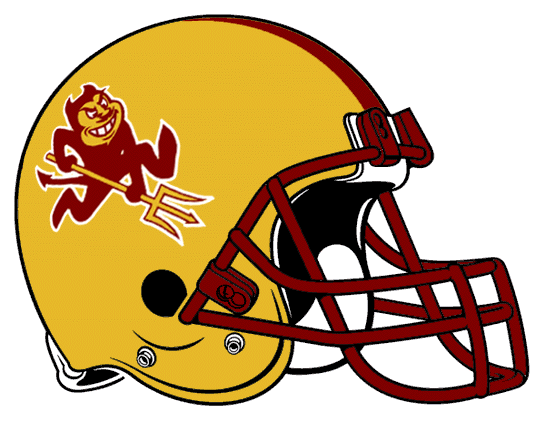 Arizona State Sun Devils 1996-2010 Helmet Logo iron on transfers for T-shirts